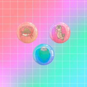 Internet Animals Pin Set Cute Animal Pin Set Funny Animal Artwork Pin Internet Meme Pin Funny Animal Pin Collection Cute Meme Pin Set