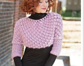 Poncho-Häkelmuster: Einfaches Poncho-Muster für Damen-Häkel-Swoncho