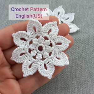Irish Crochet Flower Motif Pattern  PDF Crochet Pattern Irish crochet Pattern