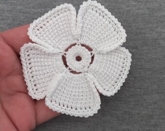 【ミルクティー1222】2点おまとめ買い　花刺繍フロントリボン前後2way Irish Lace Flower Pattern Crochet Pattern Flower Motif Crochet