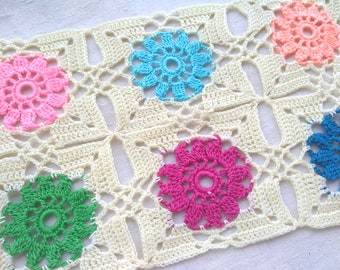 Crochet pattern motif Granny Floral motif granny square Pattern