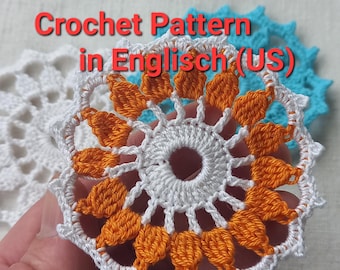 Crochet Motif Pattern PDF Irish Lace Motif Pattern Vintage Crochet Lace Motif Home Decor Crochet Motif Applique Pattern
