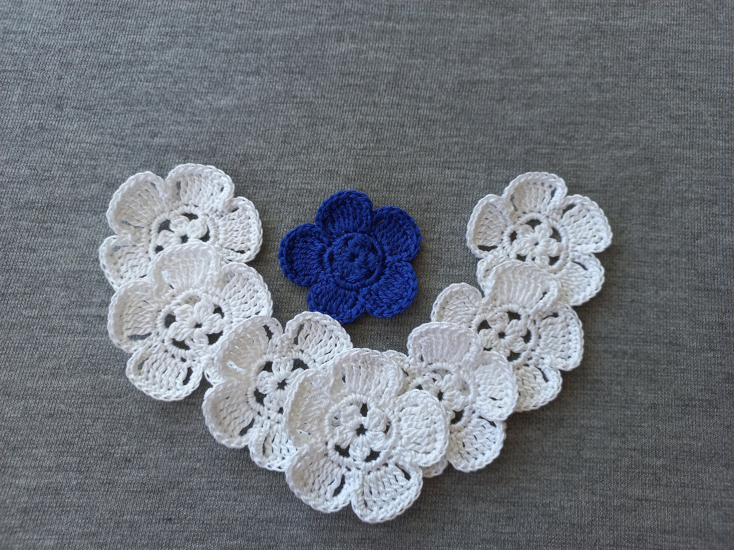 Crochet Flower Pattern Lace Flower Pattern Flower Appliques Pattern ...
