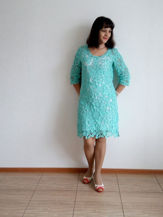 white christmas dresses Kingsly Crochet Maxi Dress