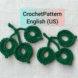 Crochet Branch Leaf Pattern Crochet leaf applique Irish lace leaf pattern Crochet leaf applique pattern