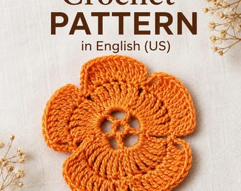 Häkelmuster mit Blumenmotiv (PDF): Irisches Spitzenmuster, florales Häkelmotiv, Häkelapplikationsmuster