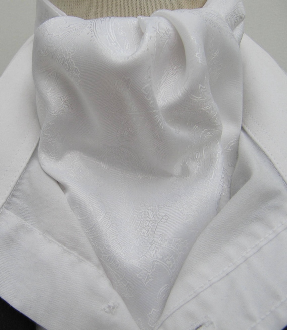 white ascot tie
