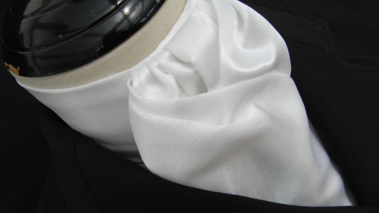 Ready Tied or Self Tie Pure Brilliant White Faux Silk Satin - Etsy