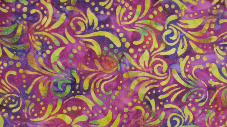 Kerchief Mens Pink Purple /& Yellow Batik Design Cotton Ascot Cravat