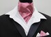 Mens Dusty Pink Faux Silk Ascot Cravat + Kerchief/Pocket Square 