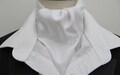Mens Pure White Paisley Satin Ascot Cravat and Matching Pocket Square