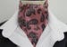 Mens Dusty Pink and Black Paisley Design Cotton Ascot Cravat and Matching pocket square/Handkerchief 