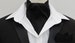 Mens Plain Black Cotton Ascot Cravat + Kerchief 