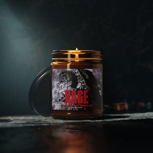 Anime Inspired Candle, Black Swordsman, Berserk, Goth Candles, Gift for Him, Gift for Her, Emo Candle, Anti Valentines image 6