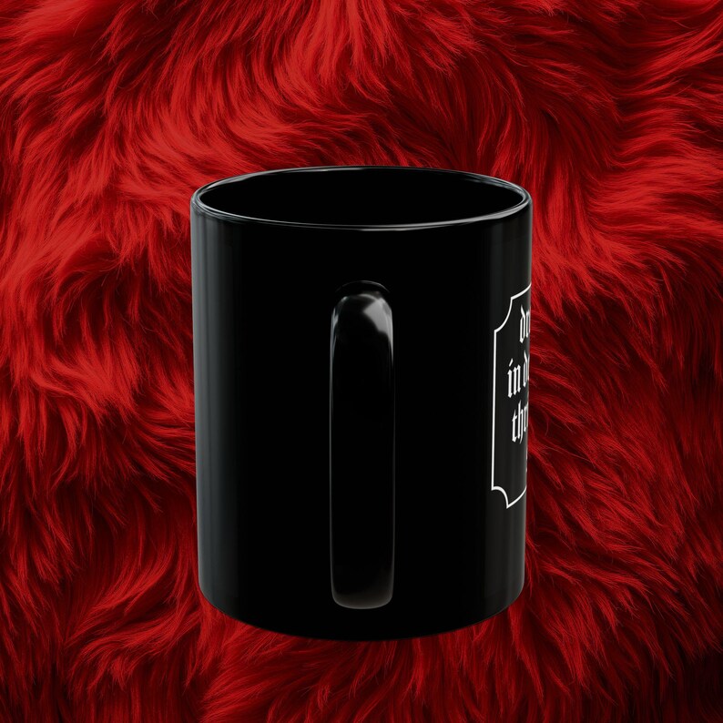 Sarcastic Office Mug, Drowning in Deadlines, Funny Coffee Cup, Sarcastic Tea Mug, Goth Office Gift, Corporate Goth, Corporate Humor image 4
