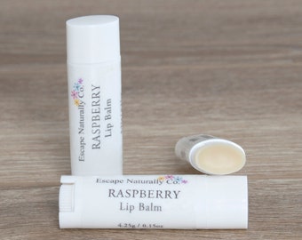 Raspberry Lip Balm, Oval Tube