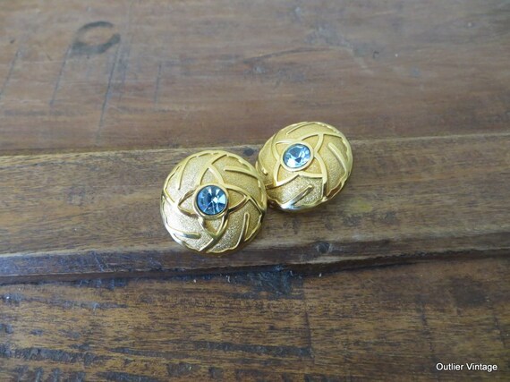 Vintage 1980s Lanvin Germany Earrings, Clip-On Ea… - image 3