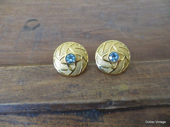 Vintage 1980s Lanvin Germany Earrings, Clip-On Ea… - image 1