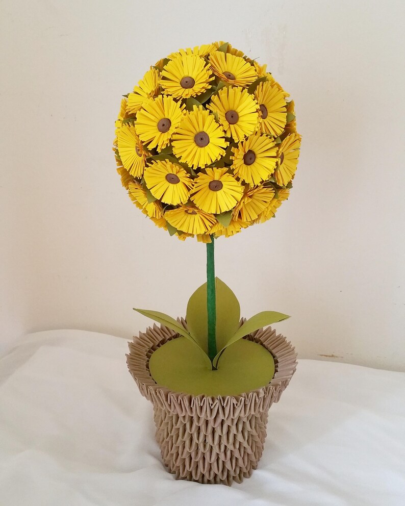 Sunflower Centerpiece / Paper Sunflower / Sunflower Ball image 0