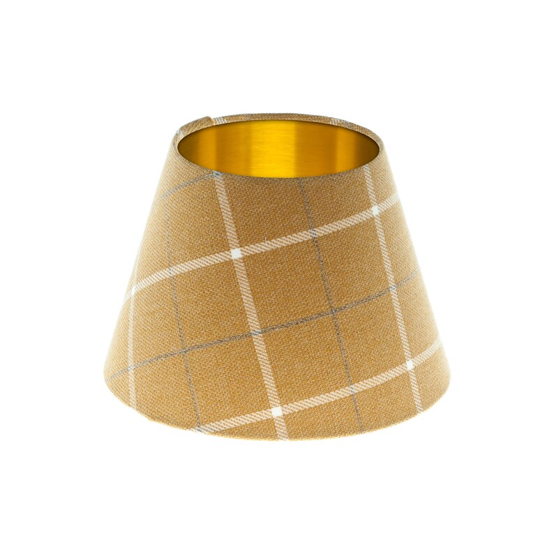 mustard and grey lamp