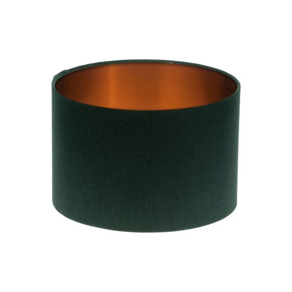 Dark Navy Blue Drum Lampshade Brushed Copper Inner Ceiling Australia Dark Navy Blue Drum Lampshade Brushed, Blue And Copper Lamp Shade