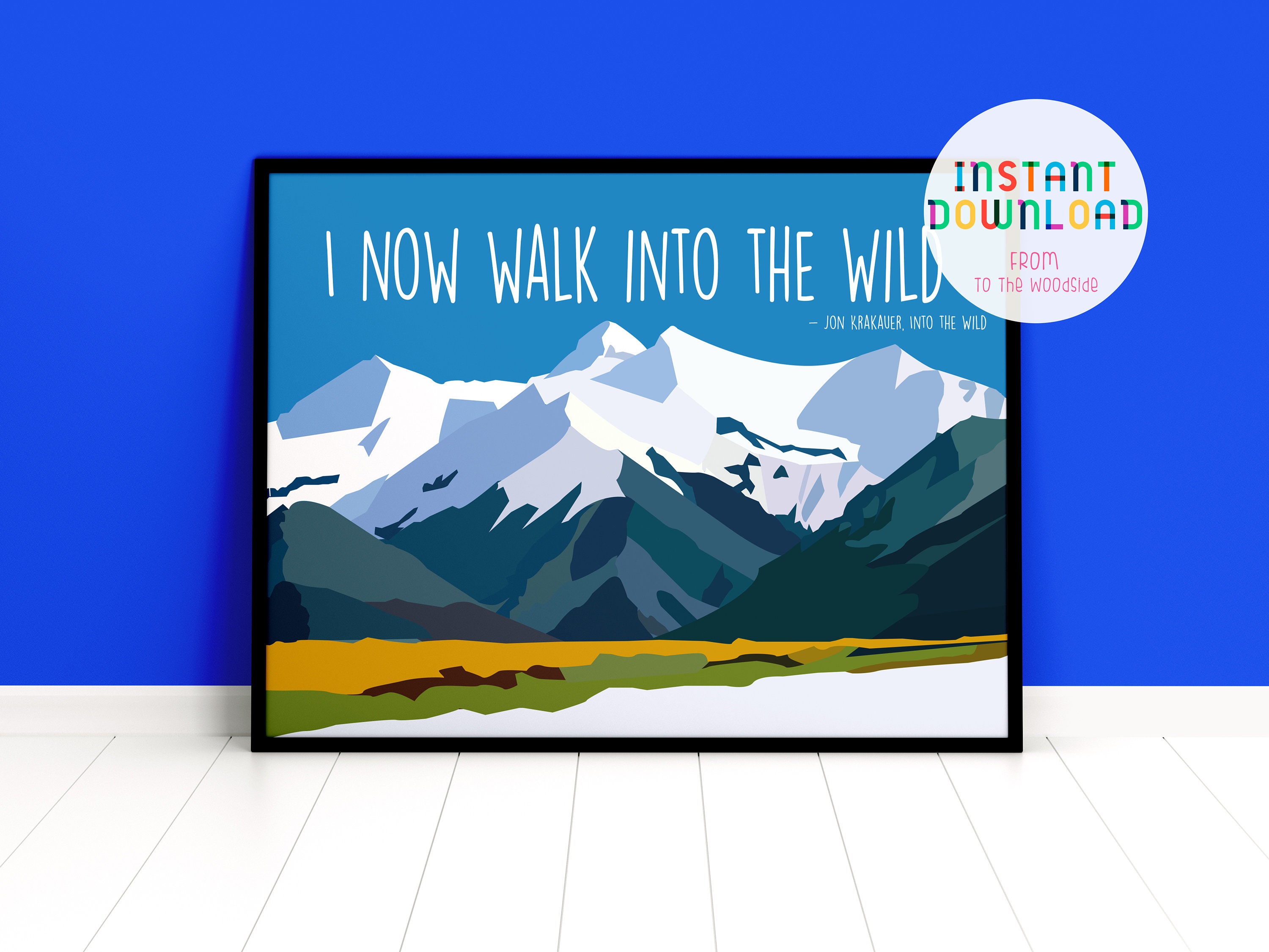 I Now Walk Into The Wild Quote By Author Jon Krakauer Chris Etsy