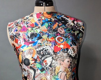 Funky fresh collage dress