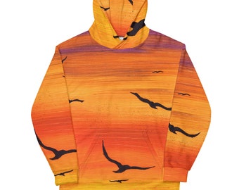 Sunset birds Unisex Hoodie