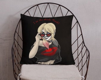 Harley inspired I am The Weirdo Premium Pillow