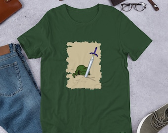 T-shirt unisexe à manches courtes Fan Art inspiré de Zelda