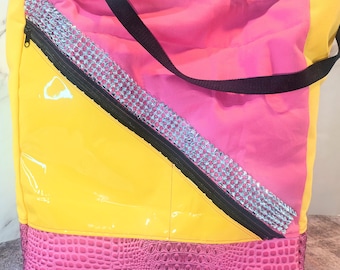 Pink & Yellow Oversized tote bag #2
