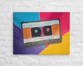 classic 80s cassette Canvas