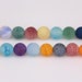 4-12mm Mix Colorful Rainbow Matte Agate Beads Assorted Agate Beaded Agate Gemstone Natural Agate Beads Agate Matte Beads Jewelry