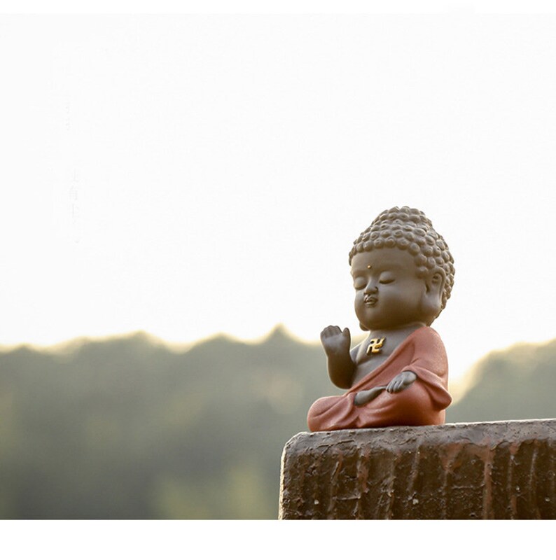 Adorable little Buddha Statue Small Buddha Figurine Etsy