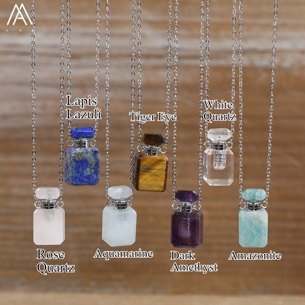Small Perfume Bottle Pendant Necklace 