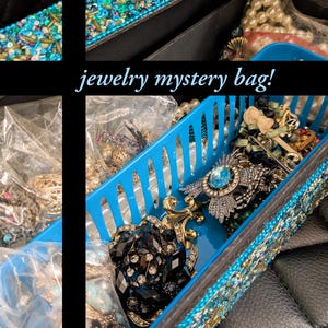 Vintage and costume jewelry mystery bag