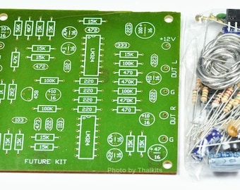 Stereo Simulator from Mono Signal (Mono To Stereo Converter) Unassembled Kit