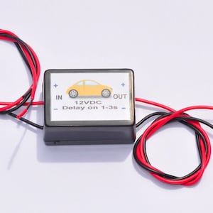 Delay On Timer 1-3 second for Car Amplifier System 12V / 5A or Car Light