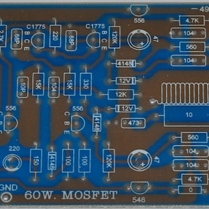 2 Stück Mono 60W MOSFET Endstufe Blank Platine DIY Platine