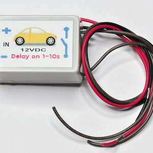 Delay On Timer 1-10 second for Car Amplifier System 12V / 5A or Car Light