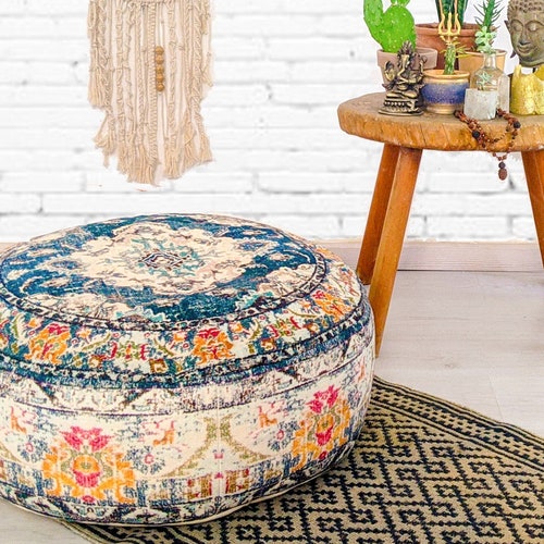 round ottoman pillow