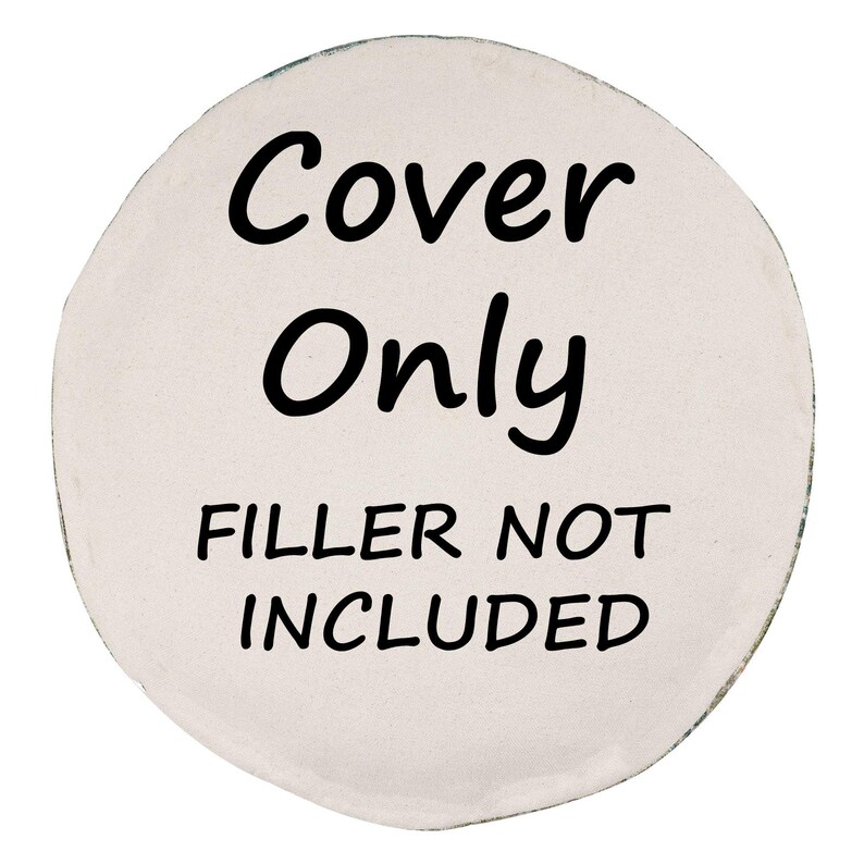Boho Mandala Pouf Cover – Cotton Round Floor Pillow for Meditation & Room Decor image 7