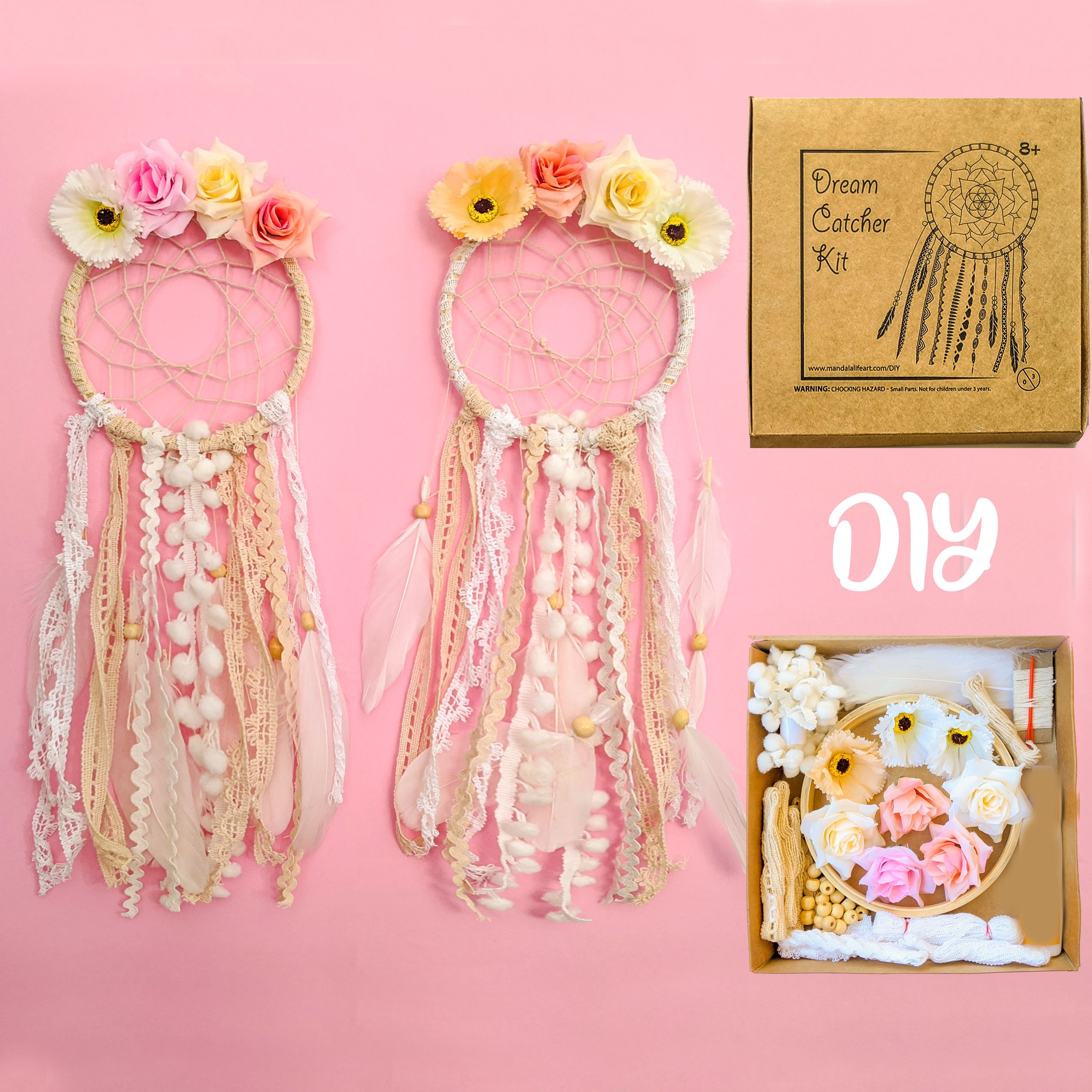 DIY Dream Catcher Kit for Kids and Adults Make Your Own Etsy