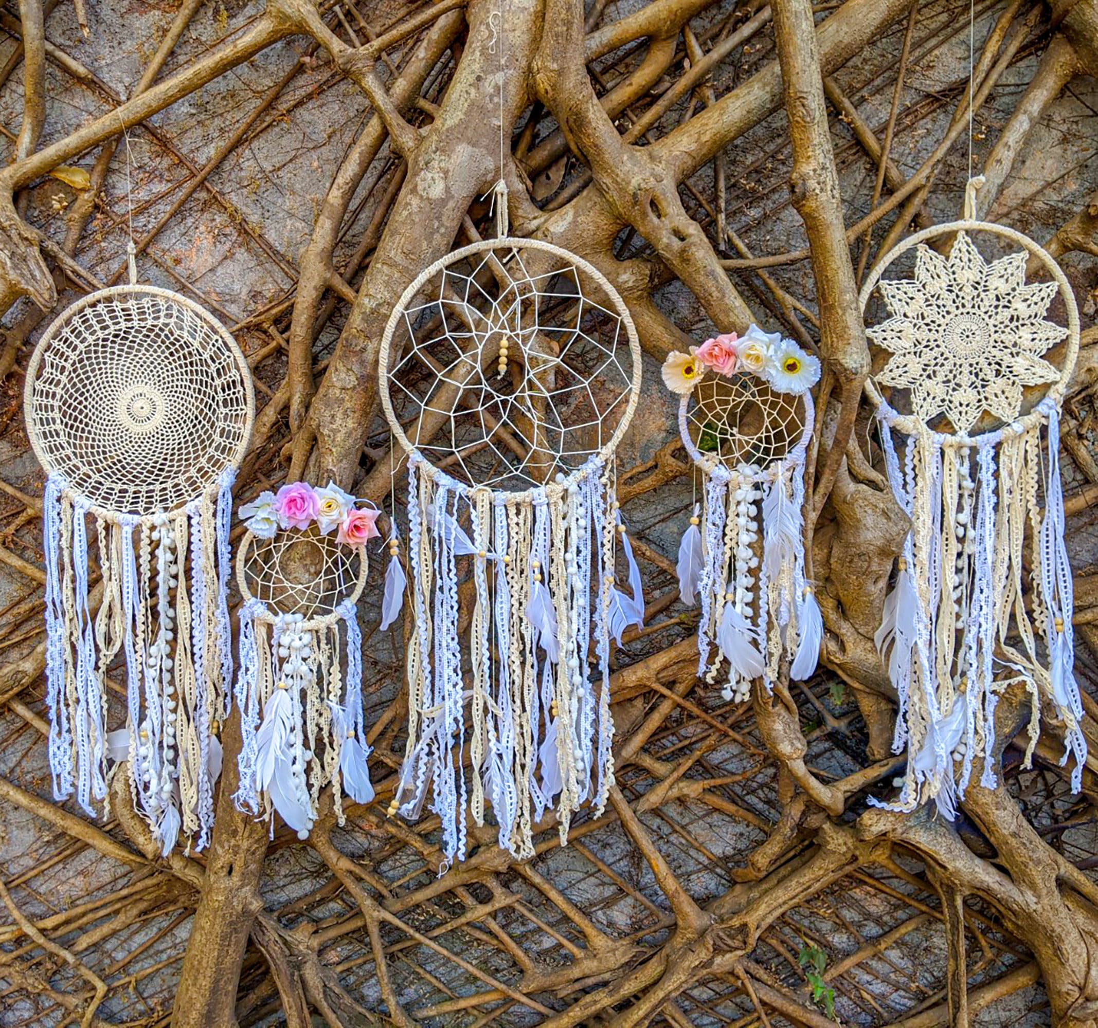 Craftiviti Dream Catcher Kit DIY Materials For Beautiful Fall Decor,  Handmade Ornaments & Figurines From Xibaya, $9.02