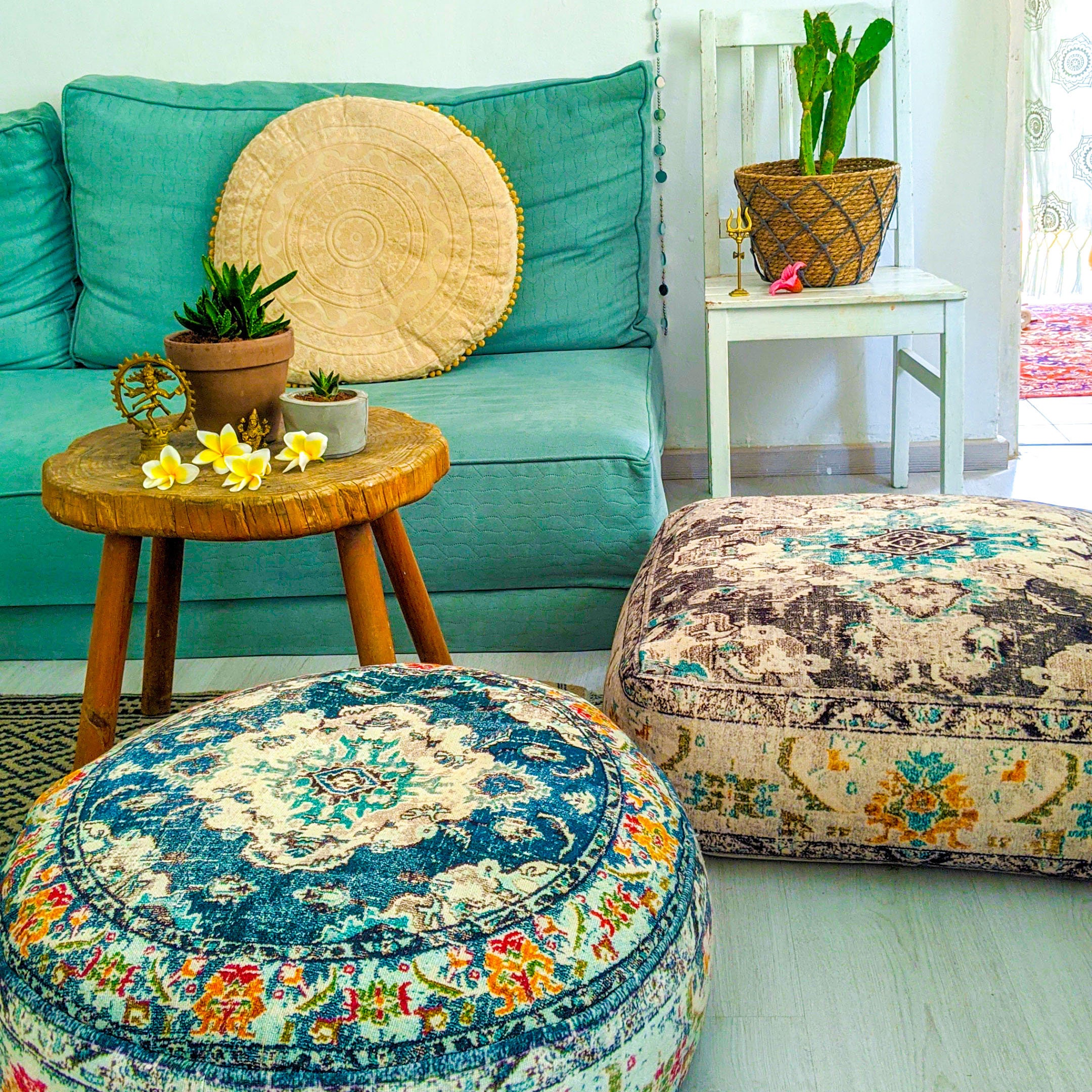 Promotional goods we make online shopping easy Boho Décor Ottoman/Floor Pouf