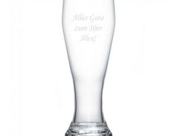 Engraved beer glass perfect as a birthday present or other occasions | beautiful and high quality glasses personalized | wedding glasses