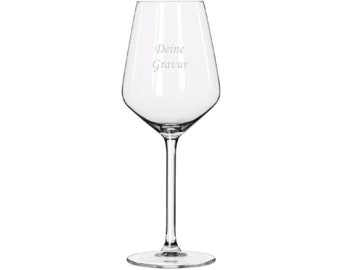 Wedding glasses with engraving for weddings or other occasions | beautiful and high-quality wine glasses | White wine glass