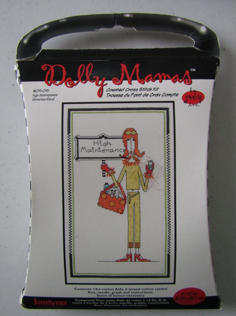 Dolly Mamas Janlynn Cross Stitch Kit Set du 2 2005 0190403 Etsy