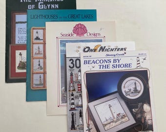 Cats Set of 5 Counter Cross Stitch Booklets Vintage 1980’s Includes Beatrix Potter Miss Moppet Collectible and Siamese Collection