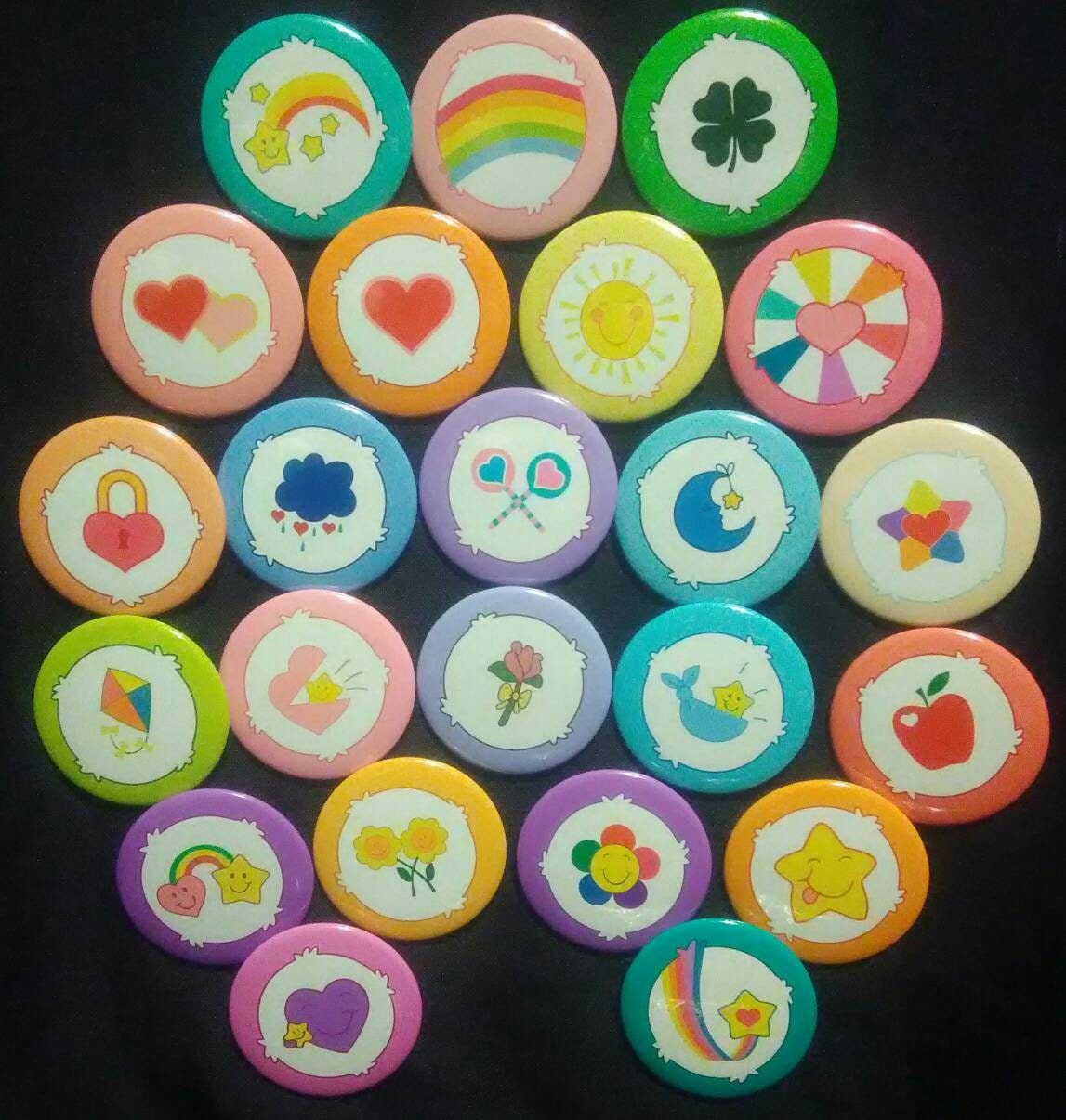 Care Bear Belly Badge Set Single Purchase Or Set Of 23 Etsy Ireland
